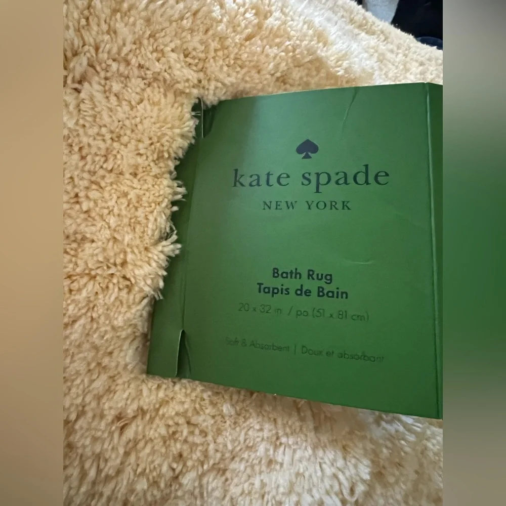 Kate Spade 20x32 Butter Yellow Bath Rug